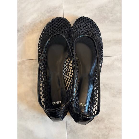 Mango MNG Women’s Mesh Black Ballet Flats Size 9.5 NWOB - Picture 6 of 6
